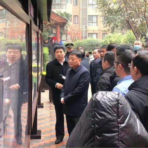 区委主要领导到汉城街道观摩社区阵地建设情况