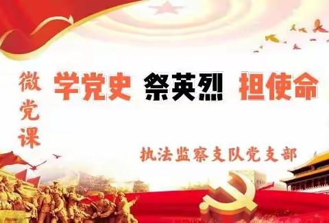 微党课：“学党史    祭英烈    担使命”主题教育活动