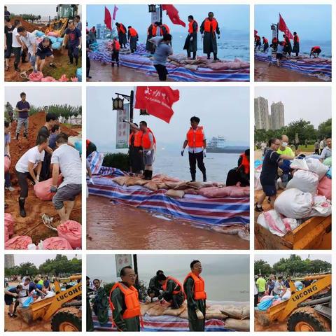 人在堤在    你在我在——武穴实中抗洪防汛掠影