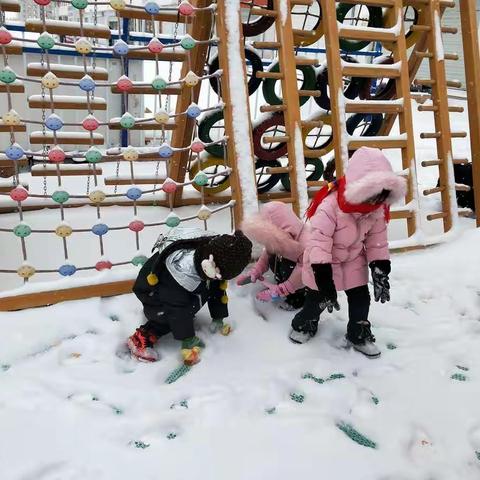 雪的世界，你们的笑容