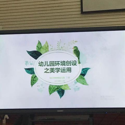 《幼儿园环境创设之美学运用》专题讲座——丁颖