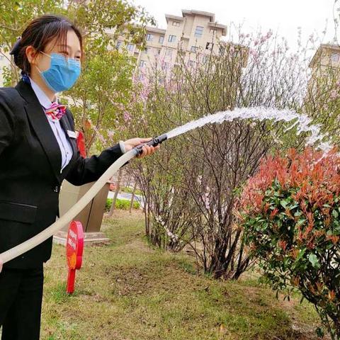 新建投物业整理家园，静待春暖花开