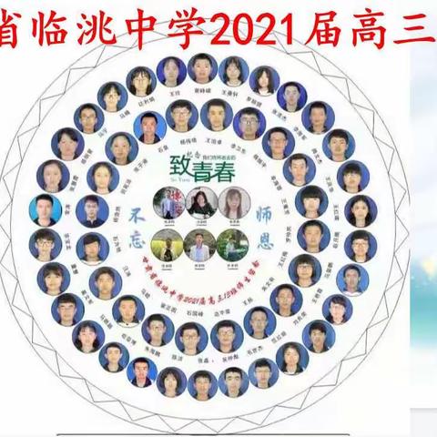 心怀感恩，扬帆起航                              甘肃省临洮中学2021届高三13班