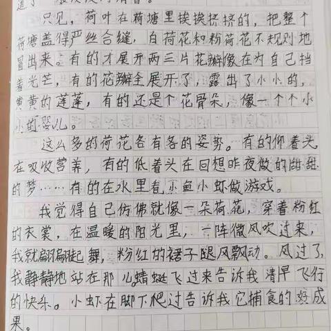 李欣燃汇报暑假语文作业