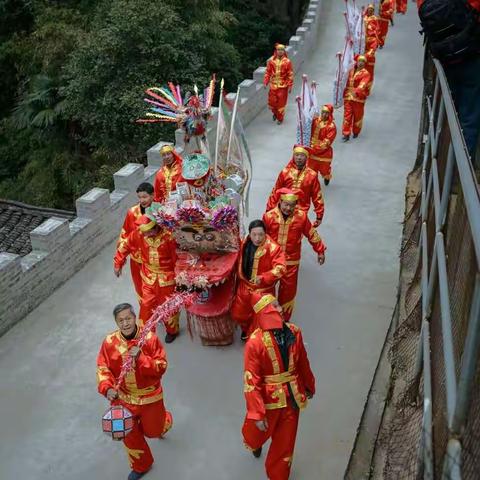 潘坑村2017春节龙行邻里