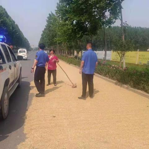 【商河城管～玉皇庙中队】打场晒粮   专项治理