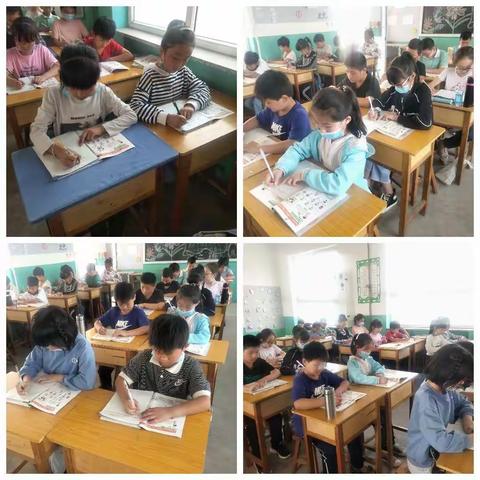 清苑区大庄镇东孟庄小学英语书写比赛