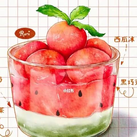 春苗幼儿园大二班食育课分享《西瓜🍉布丁》