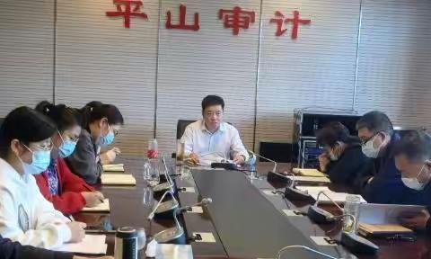 平山县审计局专题学习省市经济工作会议精神