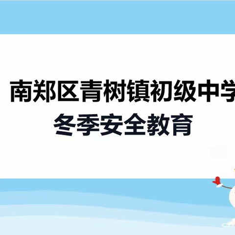 南郑区青树镇初级中学冬季安全教育