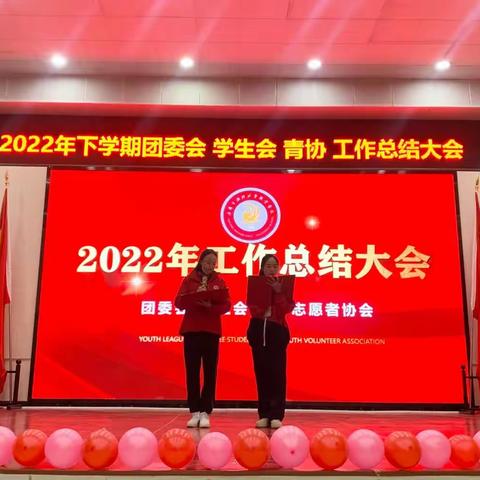 2022年下学期团委会、学生会、青年志愿者协会工作总结大会