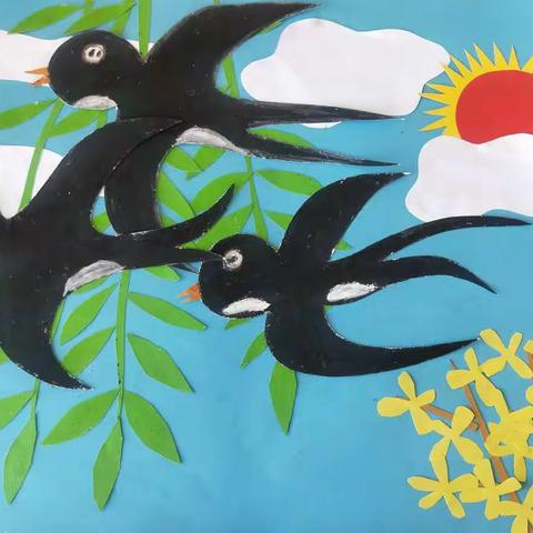 我为候鸟护航一一锡市实验二校参加全盟绘画比赛