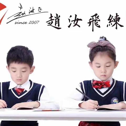 赵汝飞练字