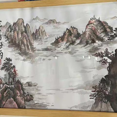 汤阴县高级中学开展“庆国庆喜迎二十大”书画展活动