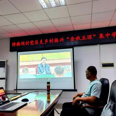 牌楼坝党支部第一支部《金秋五课》学习感悟