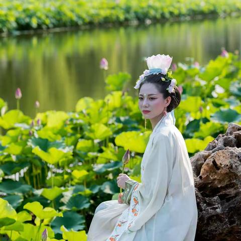 荷花古风人像摄影习作
