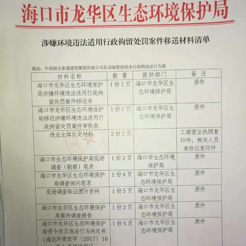 执法必严、违法必究——龙华区环保局将环境违法案件移送公安机关