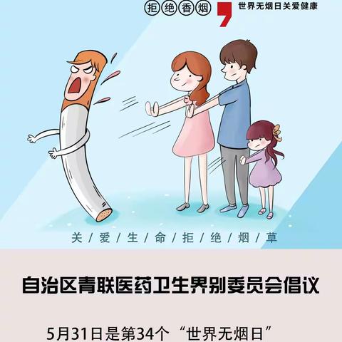 内蒙古青联医药卫生界别委员会世界无烟日倡议！