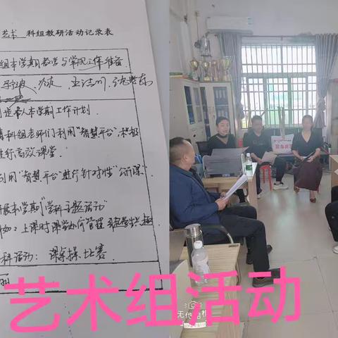 万宁市第三中学2024-2025学年度第二学期艺术组教研活动