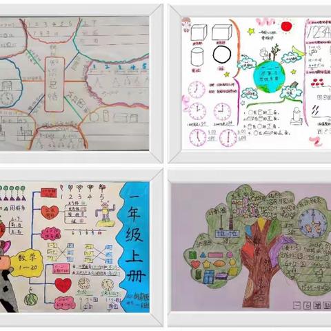 【养正教学★双减】“创新思维  玩转数学”——乌拉特中旗第二小学一年级数学整理复习思维导图