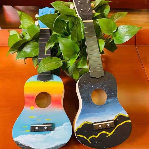 金泉街道金桥社区公益教育项目——“手绘木艺，浪漫音符” 青少年暑期尤克里里DIY活动