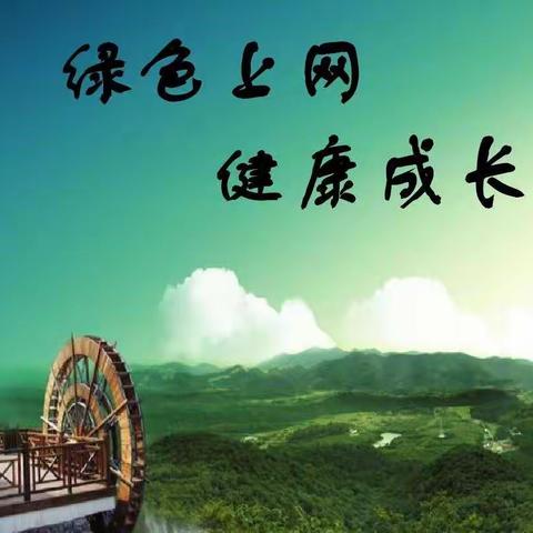 绿色上网，从我做起——高峰镇九年制学校