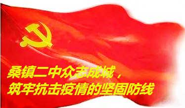 桑镇二中众志成城，筑牢抗击疫情的坚固防线