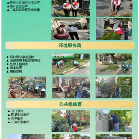 合生朗廷园2022年9月第二周服务简报