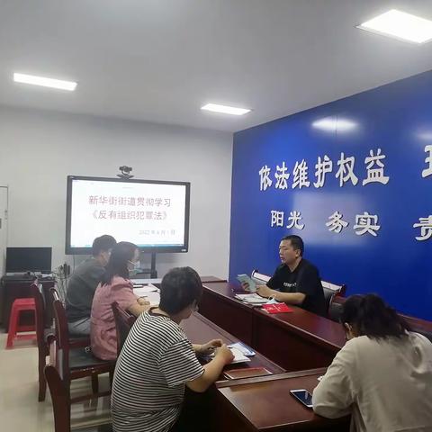 新华街街道开展《反有组织犯罪法》学习宣传活动