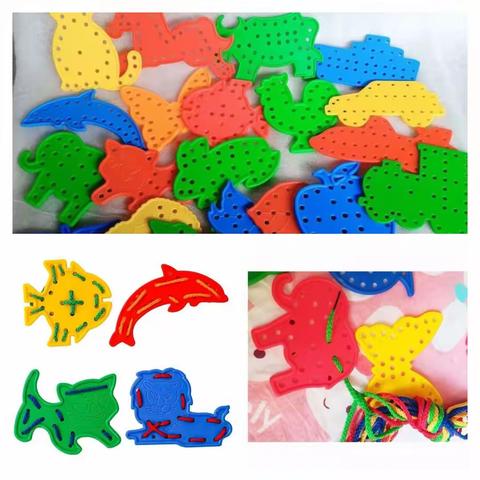 秦机幼儿园美劳DIY——小班11月主题穿线板