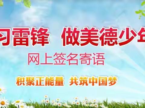 学习雷锋，做美德少年----潘南小学满天星中队在行动