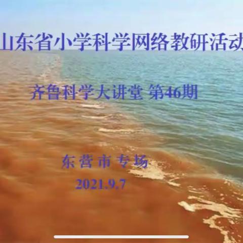 【罗庄区小学科学工作室·线上活动】初心如磐   共筑征程——记齐鲁科学大讲堂第46期