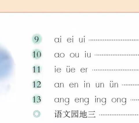 琼山九小2022年秋季“微云课堂”在线教学之一年级语文科《第三单元》复习