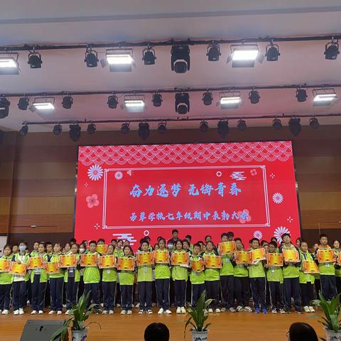 奋力逐梦，无悔青春——南昌县芳草学校七年级期中表彰大会