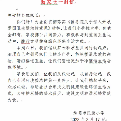 小手拉大手——民族小学爱国卫生在行动
