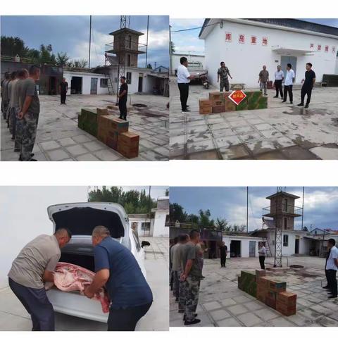 中华保险六十三团支公司积极参与团党委慰问活动