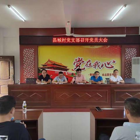 昌城村党支部召开党员大会会议