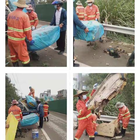 崖州龙马环卫2022年3月20日大小洞天路段环境卫生整治工作报告