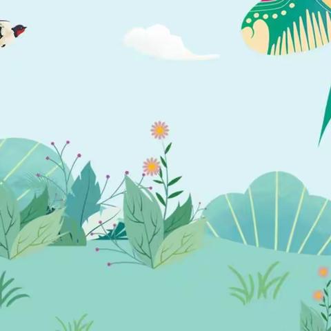 中二班小朋友们的春天和风筝