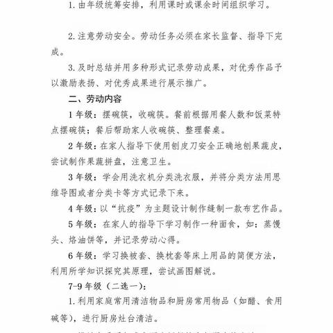线上劳动课   线下乐成长——许家湖镇后坡小学第三周线上劳动课纪实