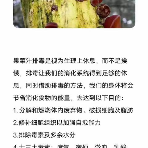 果菜汁排毒的好处