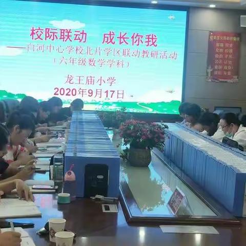 校际联动    成长你我——示范区白河中心学校龙王庙学区联动教研活动纪实（六年级数学学科）