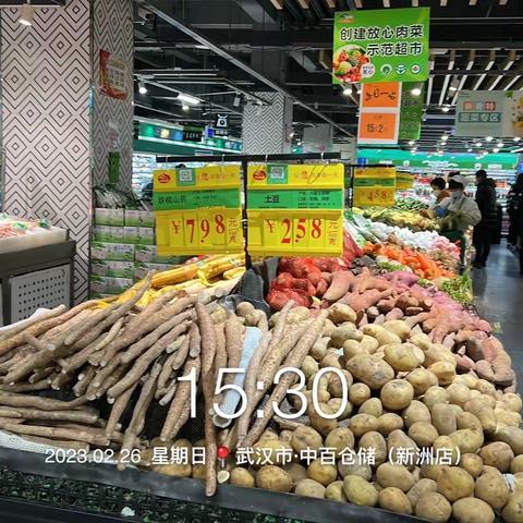 新洲店2月26日生鲜第三次开业营运报告
