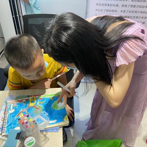 我是小小设计师--社区青少年衣饰彩绘设计学习班项目之小小设计家--彩绘基础技巧课程活动