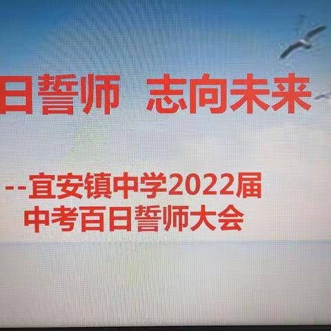 百日竞渡酬壮志  十年磨砺向未来 ——宜安镇中学2022届中考百日誓师大会