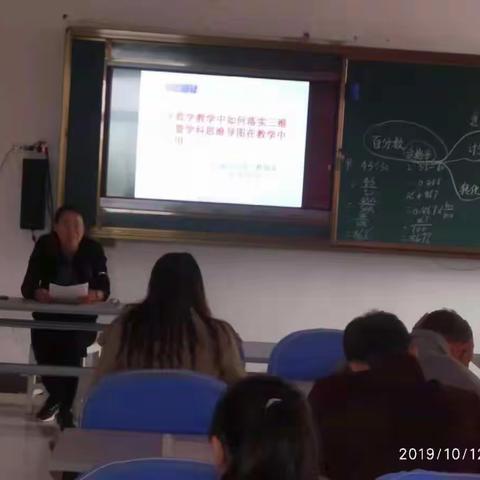 关于小学数学教学中如何落实三维目标暨学科思维导图在教学中的应用研讨会