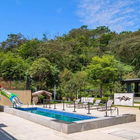 富力养生谷-「恒温滑梯泳池｜团建大花园」悦泉雅舍•伴山高端现代17房25床会议多功能轰趴温泉别墅（Q9）