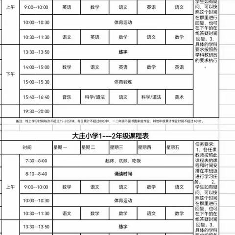 线上教学显身手 凝心聚力待花开——大庄小学线上教学纪实