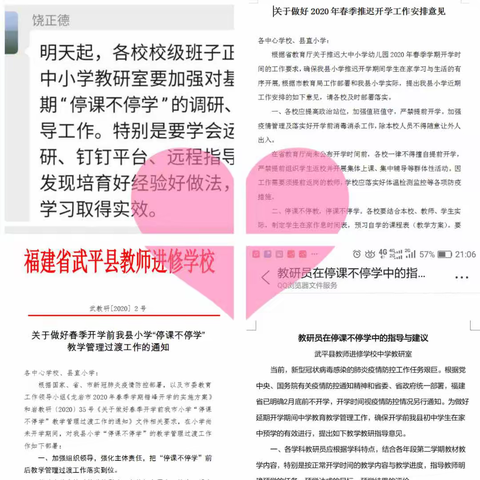 停课不停研，服务在路上              ——教研员们的抗疫故事