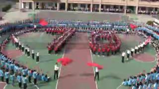 我们和祖国共成长--岑溪市第五中学师生同唱“我和我的祖国”快闪活动